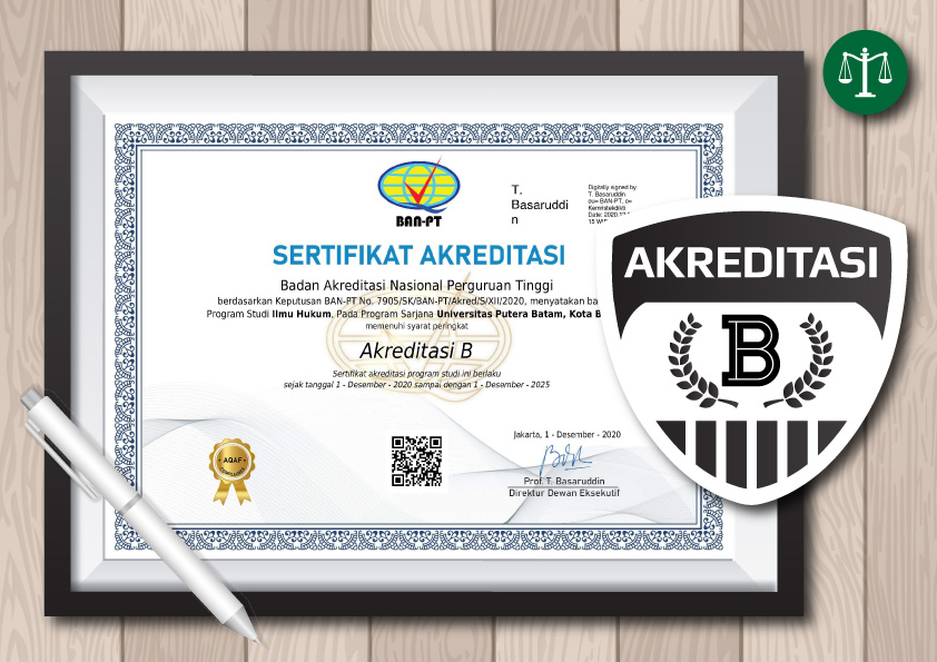 Sertifikat Akreditas Ilmu Hukum