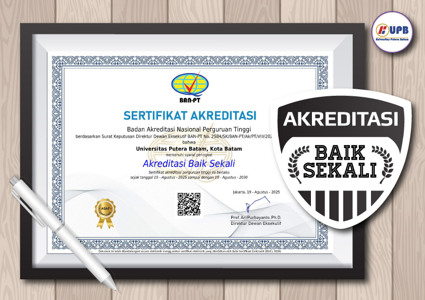 Sertifikat Akreditas Universitas Putera Batam