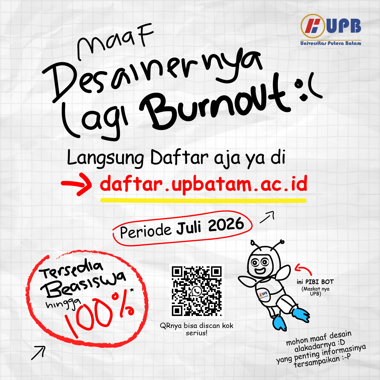 PMB Periode Juli 2026